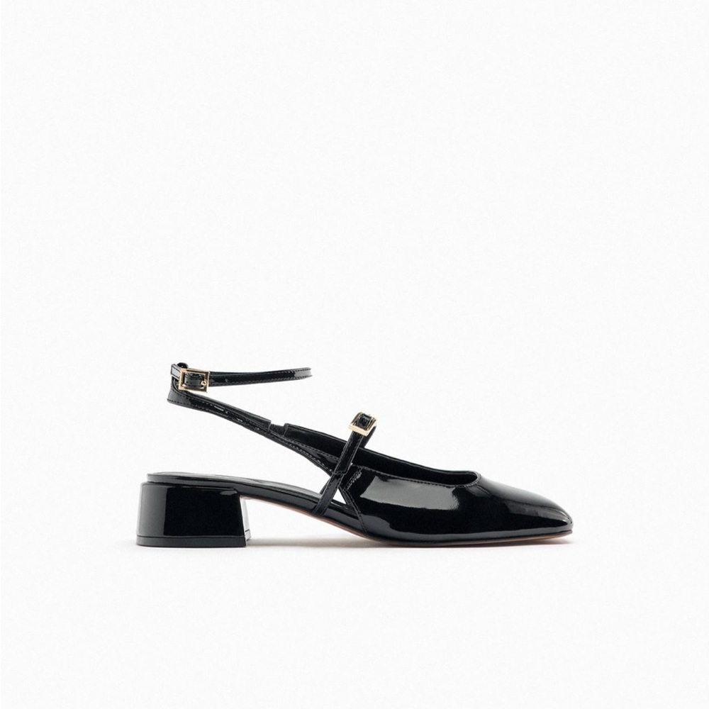 Zara Mary Jane Block Heel